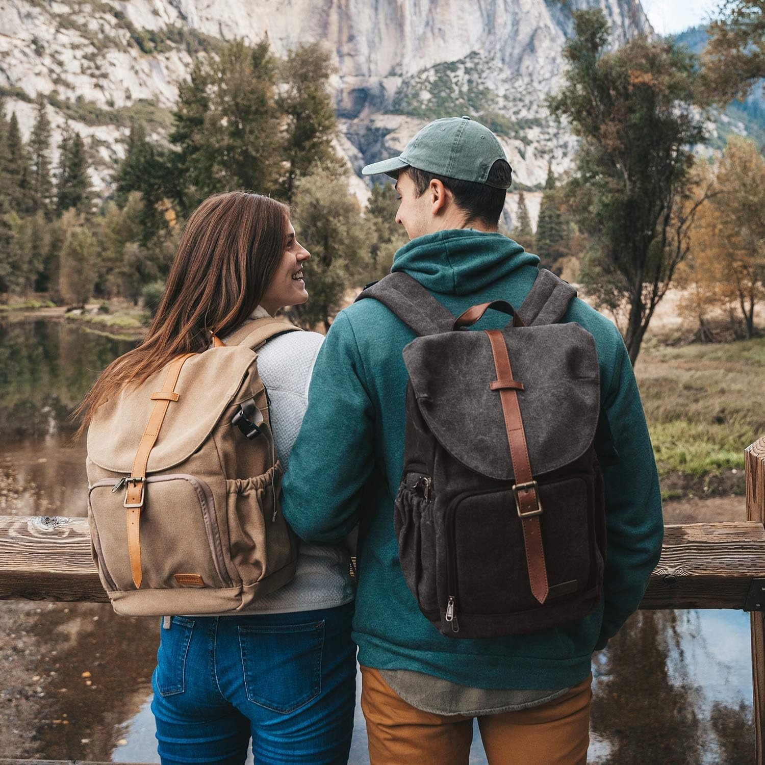 image:imageBAGSMART Camera Backpack DSLR Camera Bag Backpacks for PhotographersCkhakisingle Buckle