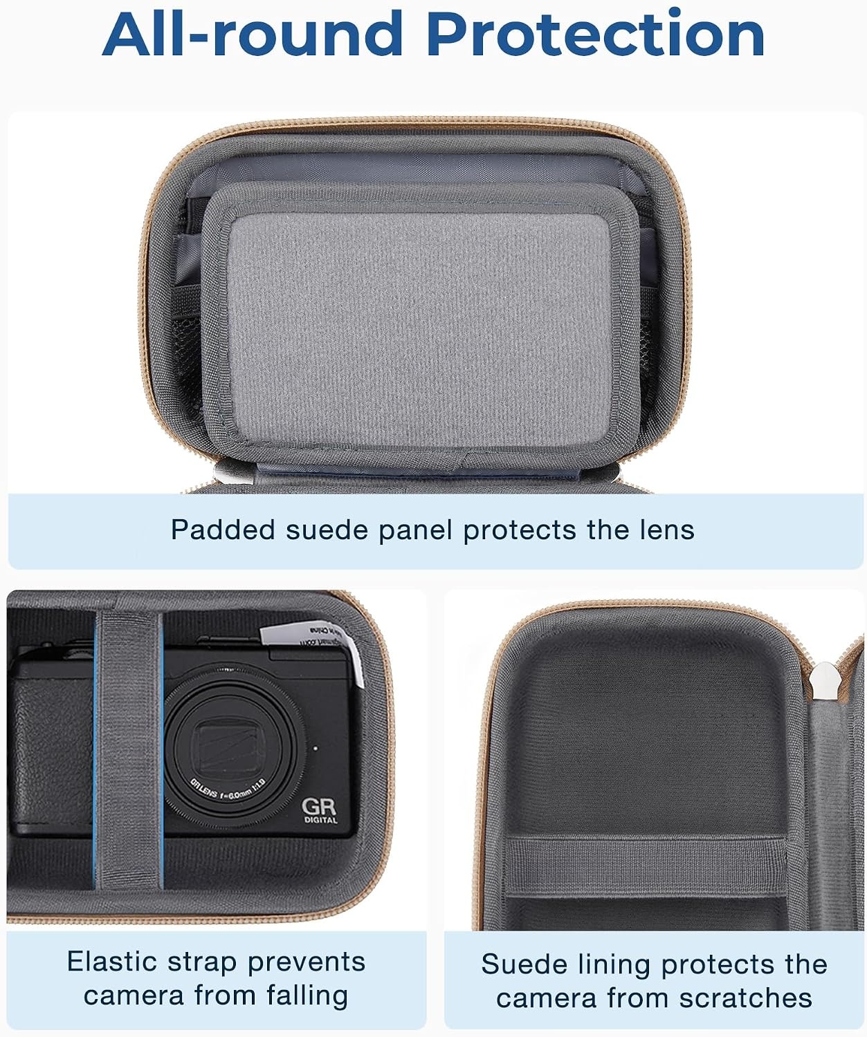image:imageBAGSMART Digital Camera Case Protective Lightweight Camera Bag with StrapBlack