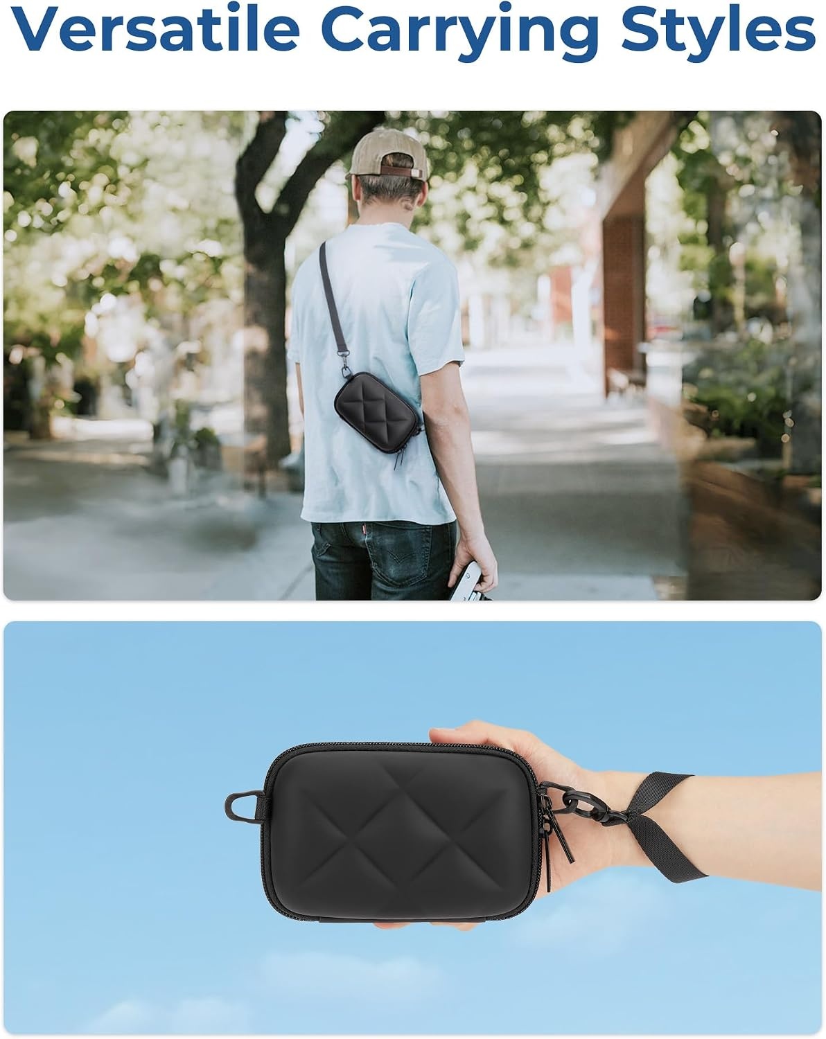 image:imageBAGSMART Digital Camera Case Protective Lightweight Camera Bag with StrapBlack