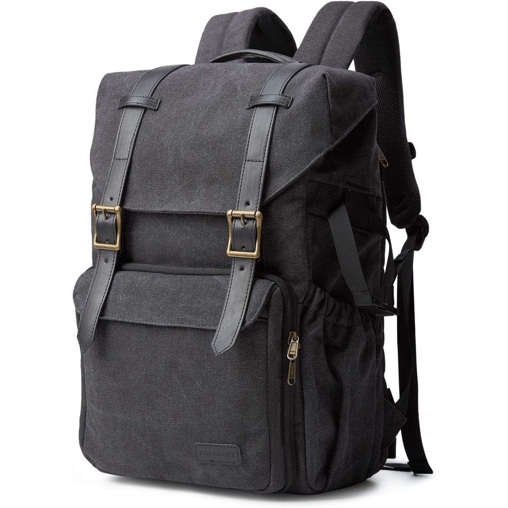 image:imageBAGSMART Camera Backpack DSLR Camera Bag Backpacks for PhotographersEblackdouble Buckle