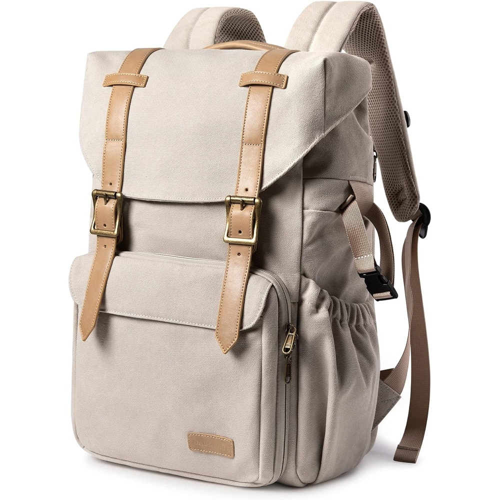 image:imageBAGSMART Camera Backpack DSLR Camera Bag Backpacks for PhotographersFivory Whitedouble Buckle