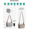 BAGSMART 2 in 1 Puffy Camera Bag for Photographer Everyday Shoulder Bag(Light Beige)