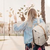 BAGSMART Camera Backpack DSLR Camera Bag Backpacks for Photographers(A-ivory White[single Buckle])