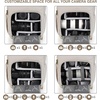 BAGSMART Camera Backpack DSLR Camera Bag Backpacks for Photographers(A-ivory White[single Buckle])