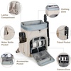 BAGSMART Camera Backpack DSLR Camera Bag Backpacks for Photographers(A-ivory White[single Buckle])