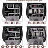 BAGSMART Camera Backpack DSLR Camera Bag Backpacks for Photographers(B-black[single Buckle])