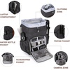 BAGSMART Camera Backpack DSLR Camera Bag Backpacks for Photographers(B-black[single Buckle])