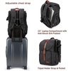 BAGSMART Camera Backpack DSLR Camera Bag Backpacks for Photographers(B-black[single Buckle])