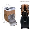 BAGSMART Camera Backpack DSLR Camera Bag Backpacks for Photographers(C-khaki[single Buckle])