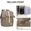 BAGSMART Camera Backpack DSLR Camera Bag Backpacks for Photographers(D-green[single Buckle])