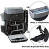 BAGSMART Camera Backpack DSLR Camera Bag Backpacks for Photographers(E-black[double Buckle])