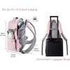 BAGSMART Camera Backpack, DSLR SLR Camera Bag Backpack Fits 15.6 Inch Laptop,Anti-Theft Waterproof Camera Case for Photographers,Men Women,with Rain Cover,Tripod Holder,Black(Pink)