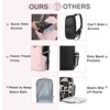 BAGSMART Camera Backpack, DSLR SLR Camera Bag Backpack Fits 15.6 Inch Laptop,Anti-Theft Waterproof Camera Case for Photographers,Men Women,with Rain Cover,Tripod Holder,Black(Pink)
