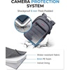 BAGSMART Camera Bag for DSLR, Waterproof Camera Backpacks for Photographers, Camera Case with Laptop Compartment-15.6″ Black(Grey)