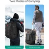 BAGSMART Camera Bag for Photographers Professional Fits up to 15.6″ Laptop(Black)