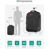 BAGSMART Camera Bag for Photographers Professional Fits up to 15.6″ Laptop(Grey)
