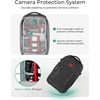 BAGSMART Camera Bag for Photographers Professional Fits up to 15.6″ Laptop(Grey)