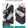 BAGSMART Camera Bag for Photographers Professional Fits up to 15.6″ Laptop(Light Grey)