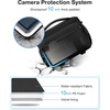 BAGSMART Camera Sling Bag with Tripod Holder & Rain Cover, Black(01-Black)