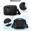 BAGSMART Camera Sling Bag with Tripod Holder & Rain Cover, Black(01-Black)
