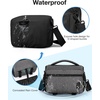 BAGSMART Camera Sling Bag with Tripod Holder & Rain Cover, Black(02-Grey)