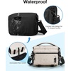BAGSMART Camera Sling Bag with Tripod Holder & Rain Cover, Black(03-Ivory White)