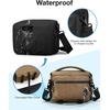 BAGSMART Camera Sling Bag with Tripod Holder & Rain Cover, Black(06-Khaki Brown)