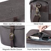 BAGSMART Canvas Crossbody Camera Bag with Rain Cover for Women Men, Khaki(03-Gray)