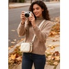 BAGSMART Digital Camera Case Protective Lightweight Camera Bag with Strap(Camel)