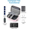 BAGSMART Digital Camera Case, Small Camera Bag with 2 Carrying Ways, Pink(Baby Pink)