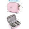 BAGSMART Digital Camera Case, Small Camera Bag with 2 Carrying Ways, Pink(Baby Pink)