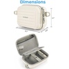 BAGSMART Digital Camera Case, Small Camera Bag with 2 Carrying Ways, Pink(Beige)