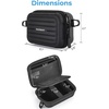 BAGSMART Digital Camera Case, Small Camera Bag with 2 Carrying Ways, Pink(Black)
