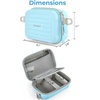BAGSMART Digital Camera Case, Small Camera Bag with 2 Carrying Ways, Pink(Blue)
