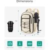 BAGSMART Small Camera Backpack DSLR SLR Camera Bag Fits 13 Inch Laptop(Beige)