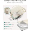 BAGSMART Small Camera Bag, DSLR Camera Case for Camera Lens & Accessories, Ultra-Light Compact Crossbody Camcorder Bags with Rain Cover/Tripod Straps, Camel(Camel)