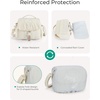 BAGSMART Small Camera Bag, DSLR Camera Case for Camera Lens & Accessories, Ultra-Light Compact Crossbody Camcorder Bags with Rain Cover/Tripod Straps, Camel(Camel)