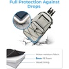 BAGSMART Small Camera Sling Bag, DSLR/SLR Camera Bag Fits 11″ Tablet, Camera Shoulder Bag for Photographers with Tripod Holder(Beige)