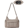 BAGSMART 2 in 1 Puffy Camera Bag for Photographer Everyday Shoulder Bag(Brown)