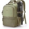 BAGSMART 2 in 1 Small Camera Backpack for DSLR, Fits 12.9″ iPad, Beige(Olive Green)