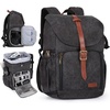 BAGSMART Camera Backpack DSLR Camera Bag Backpacks for Photographers(B-black[single Buckle])