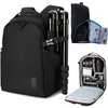 BAGSMART Camera Backpack, DSLR SLR Camera Bag Backpack Fits 15.6 Inch Laptop,Anti-Theft Waterproof Camera Case for Photographers,Men Women,with Rain Cover,Tripod Holder,Black(Black)