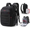BAGSMART Camera Bag for DSLR, Waterproof Camera Backpacks for Photographers, Camera Case with Laptop Compartment-15.6″ Black(Black)