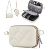 BAGSMART Digital Camera Case Protective Lightweight Camera Bag with Strap(Beige)