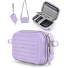 BAGSMART Digital Camera Case, Small Camera Bag with 2 Carrying Ways, Pink(Purple)
