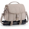 BAGSMART Small Camera Bag, DSLR Camera Case for Camera Lens & Accessories, Ultra-Light Compact Crossbody Camcorder Bags with Rain Cover/Tripod Straps, Camel(Camel)