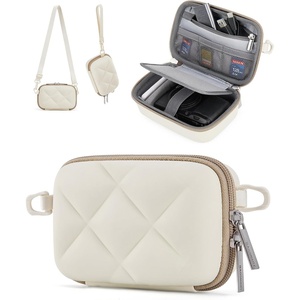 BAGSMART Digital Camera Case Protective Lightweight Camera Bag with Strap(Beige)