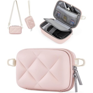BAGSMART Digital Camera Case Protective Lightweight Camera Bag with Strap(Pink)