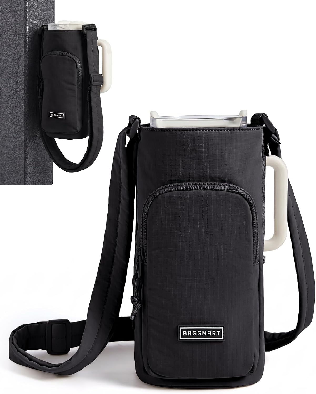 image:imageBAGSMART Magnetic 40oz Water Bottle Holder with Strap Crossbody Purse Gym Accessories for WomenClassic