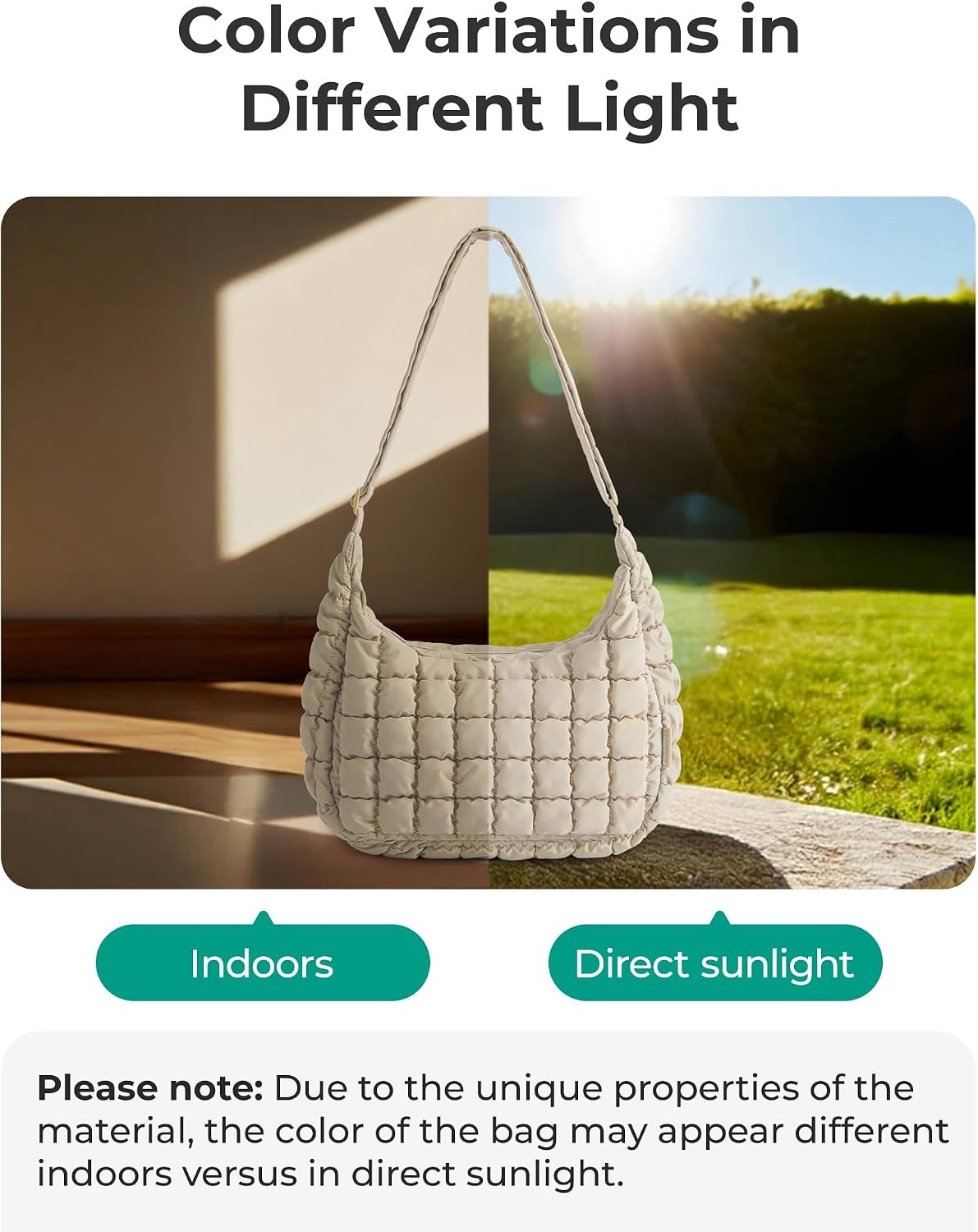 image:imageBAGSMART Quilted Crossbody Bags for Women Travel Purses Hobo Shoulder BagDusty Rose